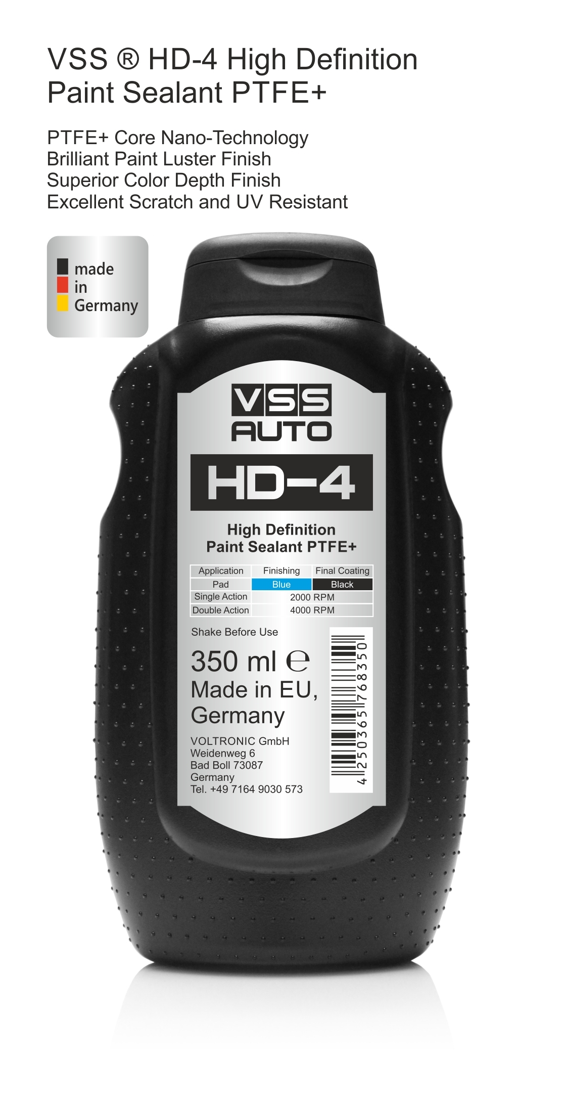 VSS HD-4 High Definition Paint Sealant PTFE+